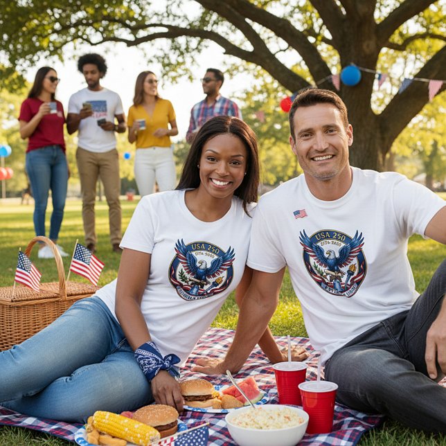 Camiseta USA 250 Eagle (Criador carregado)