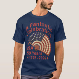 Camiseta USA 250 Years Patriotic Fan Design – 1776-2026 