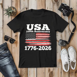 Camiseta USA 250th Anniversary – America 1776–2026