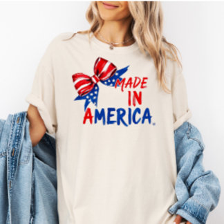 Camiseta USA 4th of July Shirt, Patriotic Gift for Her 
