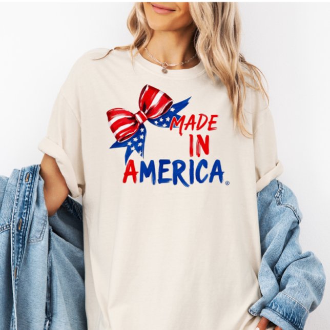 Camiseta USA 4th of July Shirt, Patriotic Gift for Her  (Criador carregado)