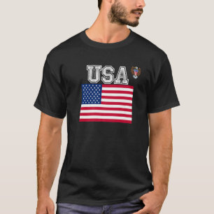 Camiseta USA America Soccer Jersey Flag Futebol Ball julho