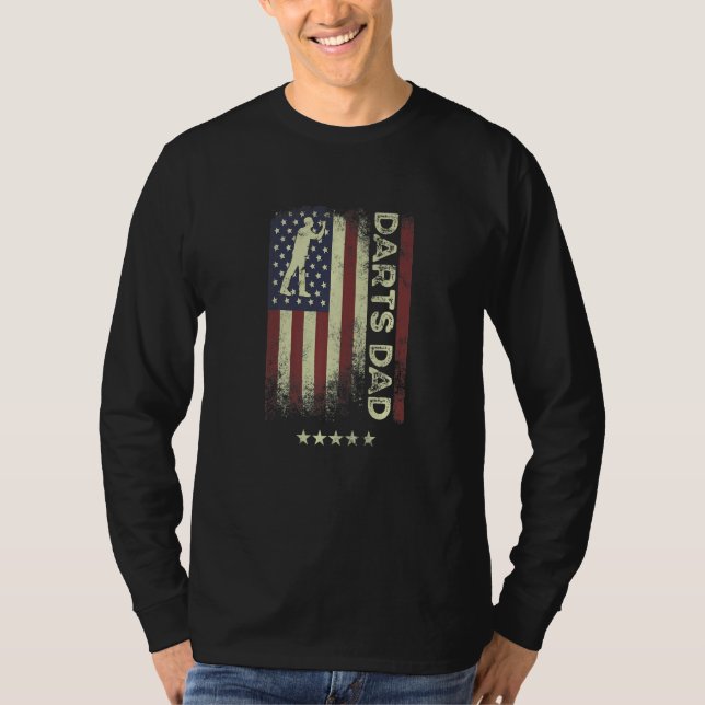 Camiseta USA American Flag  Darts Dad  1 (Frente)