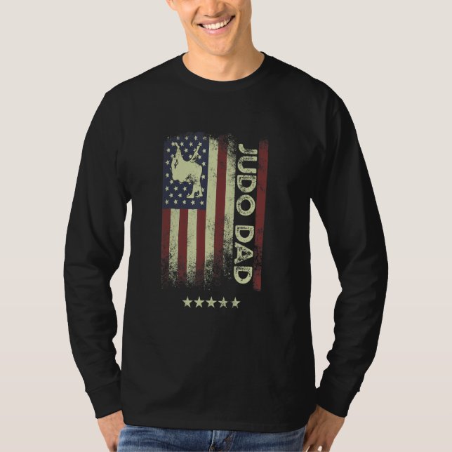 Camiseta USA American Flag  Judo Dad 1 (Frente)