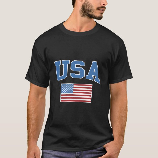 Camiseta Usa American Flag Patriotic (Frente)