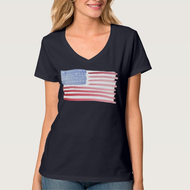Camiseta USA American Flag T-Shirt (Frente)