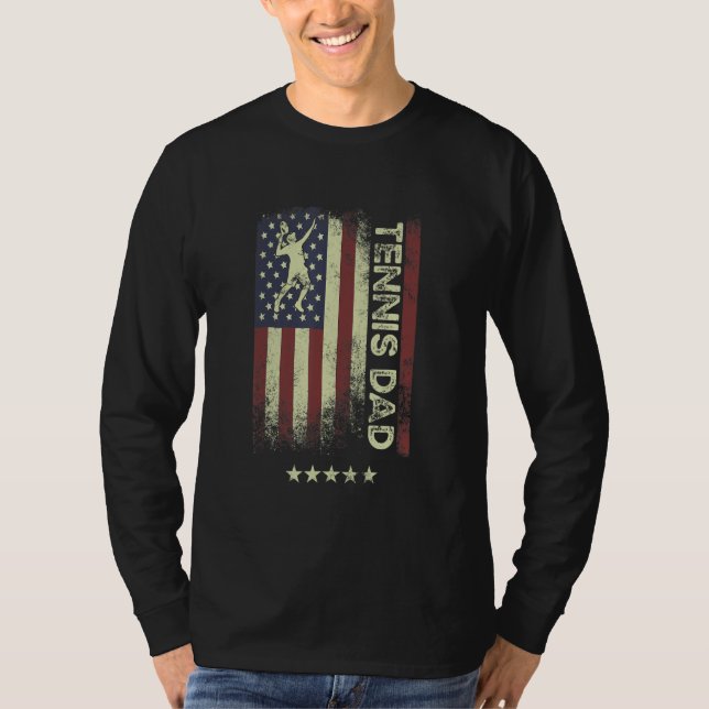 Camiseta USA American Flag  Tennis Dad 1 (Frente)