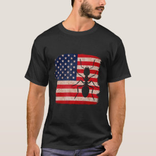 Camiseta USA Ants , Patriótica Ant 4 de julho da América La