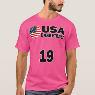 Camiseta USA Basball Number 19 Tshirt Design