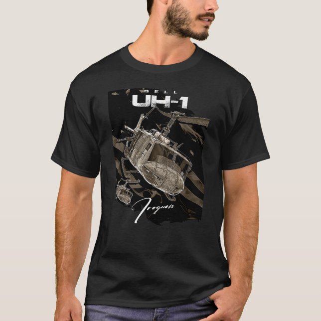 Camiseta USA Bell UH-1 Iroquois Helicopter (Frente)