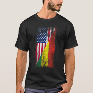 Camiseta USA Bolívia Flags Estados Unidos da América Bolívi