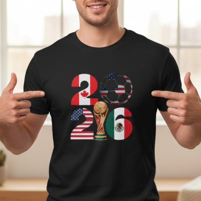Camiseta USA Canada Mexico Football Fan T-Shirt (Soccer American Flag Shirt, Soccer Ball USA Flag Tee, Sports Soccer Lovers Player T-Shirt canada usa)