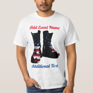 Camiseta USA Combate Boots