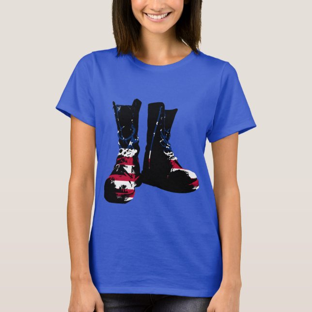 Camiseta USA Combate Boots (Frente)