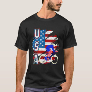 Camiseta USA Cycling American Flag Cycling Team