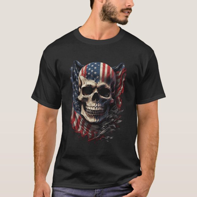 Camiseta USA Danger Flag T-Shirt (Frente)