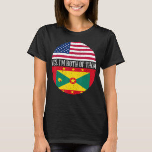 Camiseta USA E Granada Vintage Sinalizadores Sim Eu sou Amb