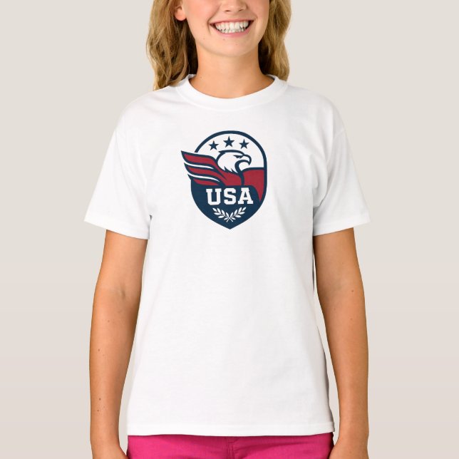 Camiseta USA Eagle Crest (Frente)