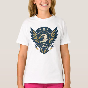 Camiseta USA Eagle Shield — Vintage Flag Crest
