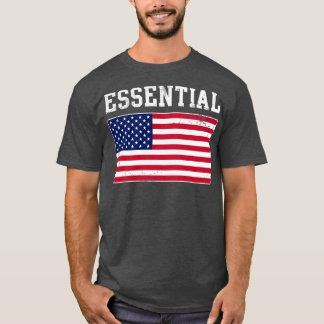 Camiseta USA Essential Worker American Flag Covid