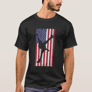 Camiseta Usa Figure Skating American Flag