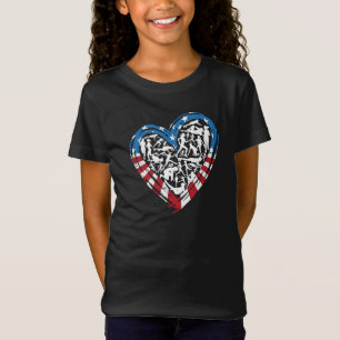 Camiseta USA Flag American Runner - Coração em Corrente