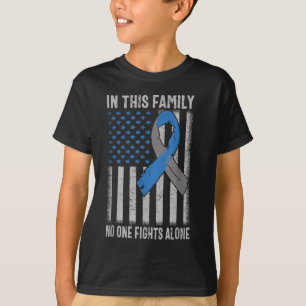 Camiseta USA Flag Diabetes Tipo 1 Suporte para a Família de