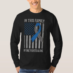 Camiseta USA Flag Diabetes Tipo 1 Suporte para a Família de