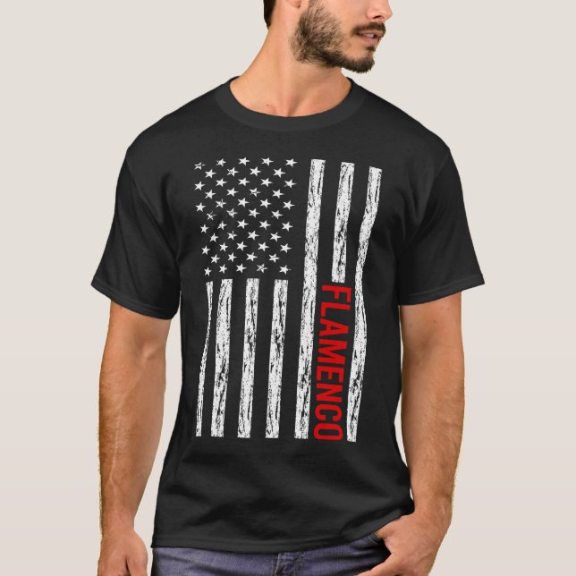 Camiseta USA Flag Flamenco (Frente)