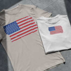 Camiseta Usa Flag Grunge