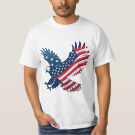Camiseta USA Flag in Shape of an Eagle