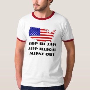 Camiseta usa-flag-inside-map-1, mantêm o cofre forte dos