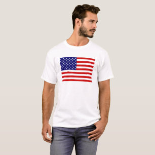 Camiseta USA Flag Mens cn