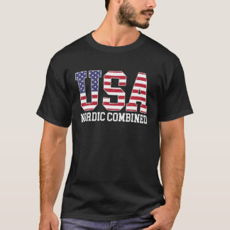 Camiseta USA Flag Skier - American USA Nordic Combined