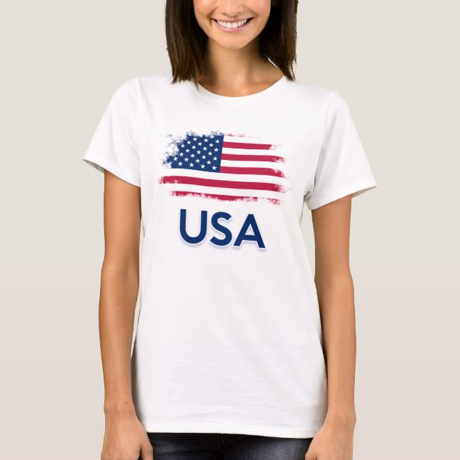 Camiseta USA Flag T-Shirt (Frente)