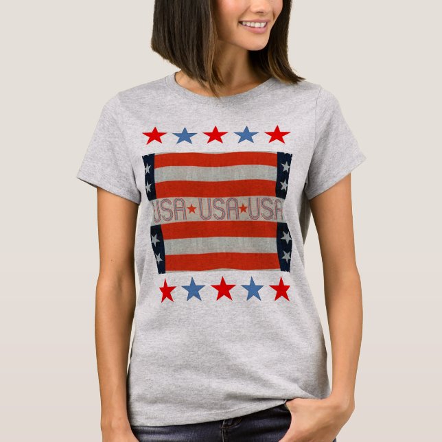 Camiseta USA Flag T-Shirt (Frente)