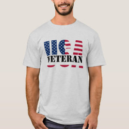 Camiseta USA Flag Veteran TShirt