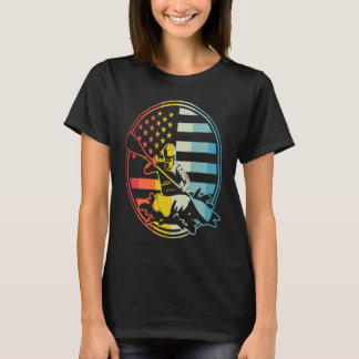 Camiseta USA Flagge Amerika Fahne Kayak Rider