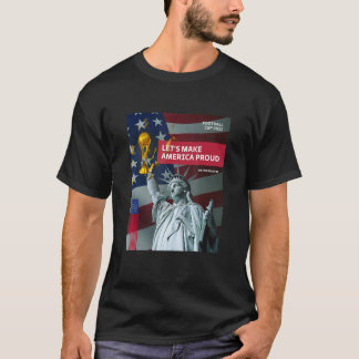 Camiseta USA Futebol Americano Flag Soccer Ball