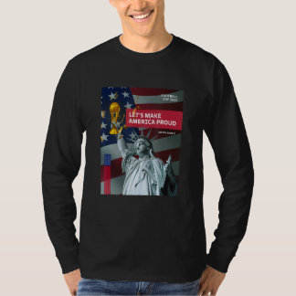 Camiseta USA Futebol Americano Flag Soccer Ball
