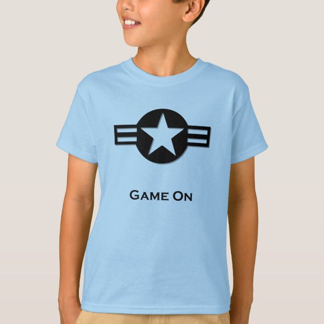 Camiseta USA Game On Black (Frente)