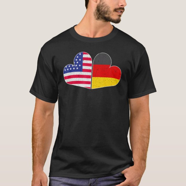 Camiseta USA Germany Flag German American Von Steuben Day 5 (Frente)