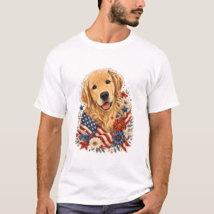 Camiseta USA Golden Retriever #8
