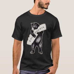 Camiseta Usa I Love California Art Retro Cali Bear Hug