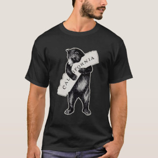 Camiseta Usa I Love California Art Retro Cali Bear Hug