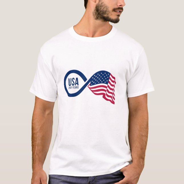 Camiseta USA Infinity Flag (Frente)