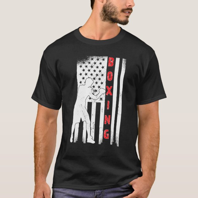 Camiseta USA kick boxing, US boxing, America kickboxer, Ame (Frente)