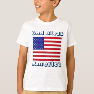 Camiseta USA Kids T-shirt-américa deus abençoe