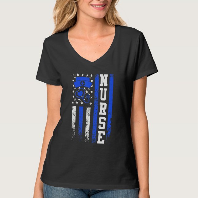 Camiseta USA medical care doctor nurse 1 (Frente)