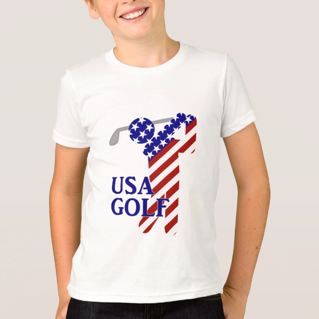 Camiseta USA Mens Golf - Golfe Masculino (Frente)